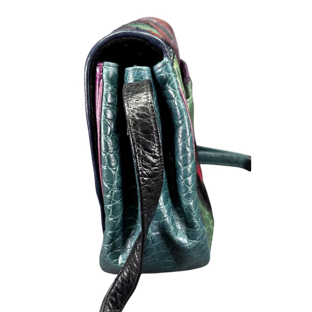 Vintage. Sharif, Patchwork, Leather, Crossbody Bag - Picture 9 of 11